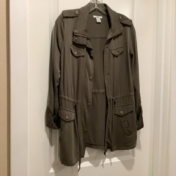 Military Style Bar III Jacket, olive green, size XS - Picture 1 of 7